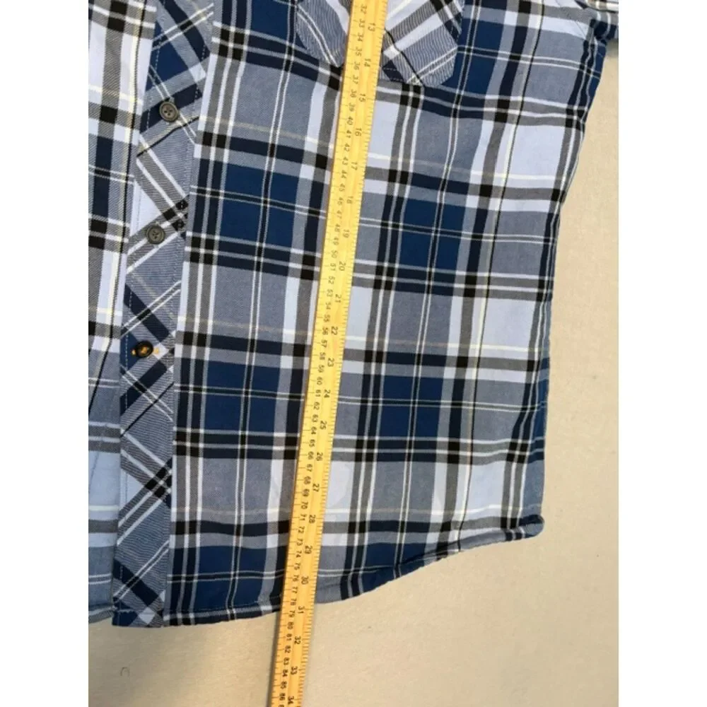 Izod Men's Sherpa Lined Blue Plaid Shacket Jacket XXL Button Chest Pockets NWOT